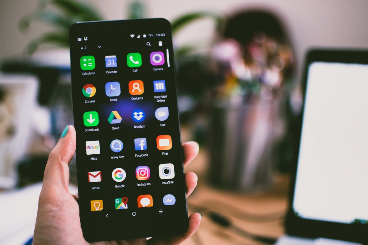 Smartphone used to view CCTV footage remotely