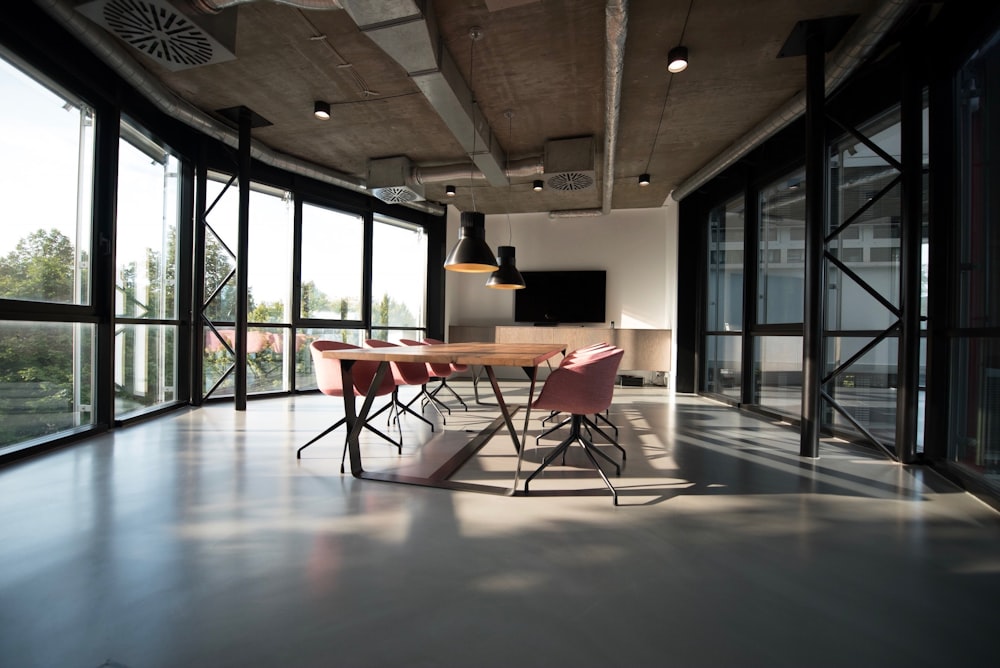 Office reception area with visible security camera coverage